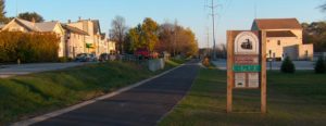 Biking a rails to trails corridor near Hidden Serenity Bed and Breakfast 1