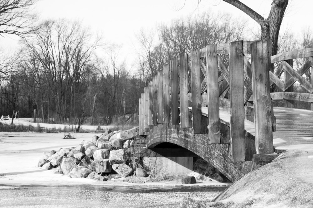 Frozen Landscape during the Cedarburg Winter Festival in Wisconsin
