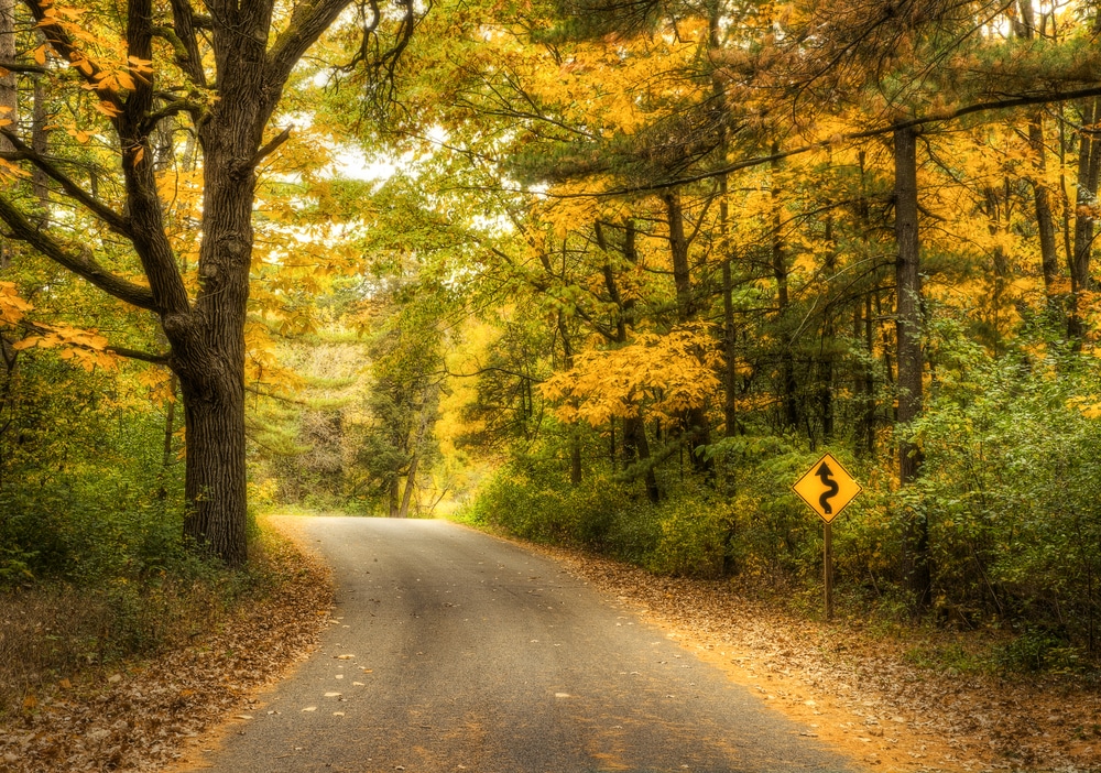 Scenic Drive Through the Kettle Moraine State Forest 5 Kettle Moraine Scenic Drive in Wisconsin during peak fall colors