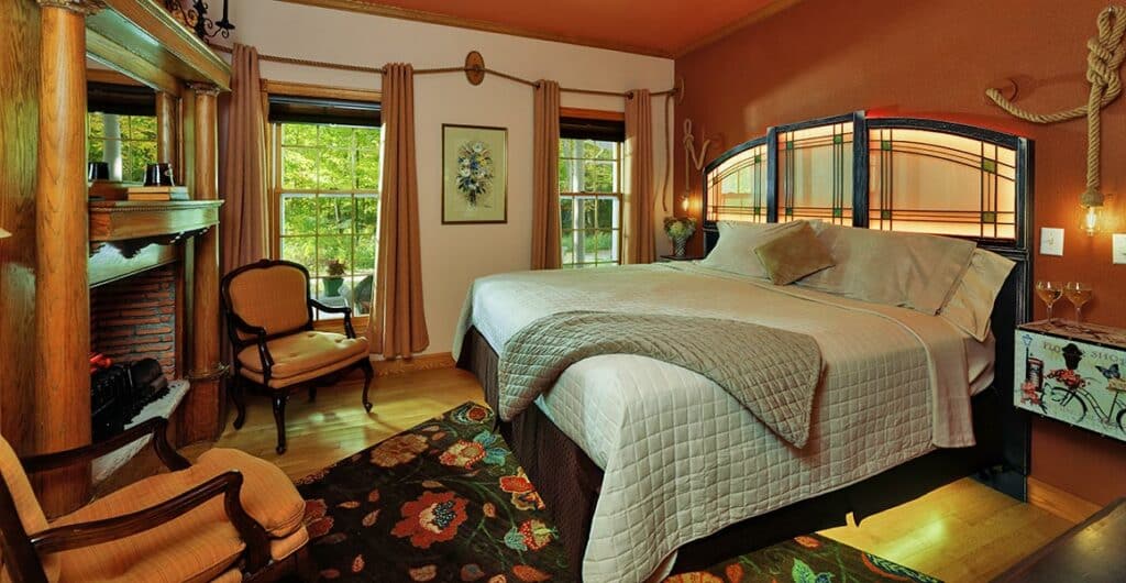 Guest room at our Wisconsin Bed and Breakfast - perfect for romantic getaways in Wisconsin