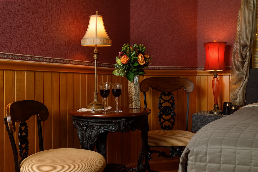 Enjoy wine in the guest room at our Bed and Breakfast - one of the most romantic getaways in Wisconsin