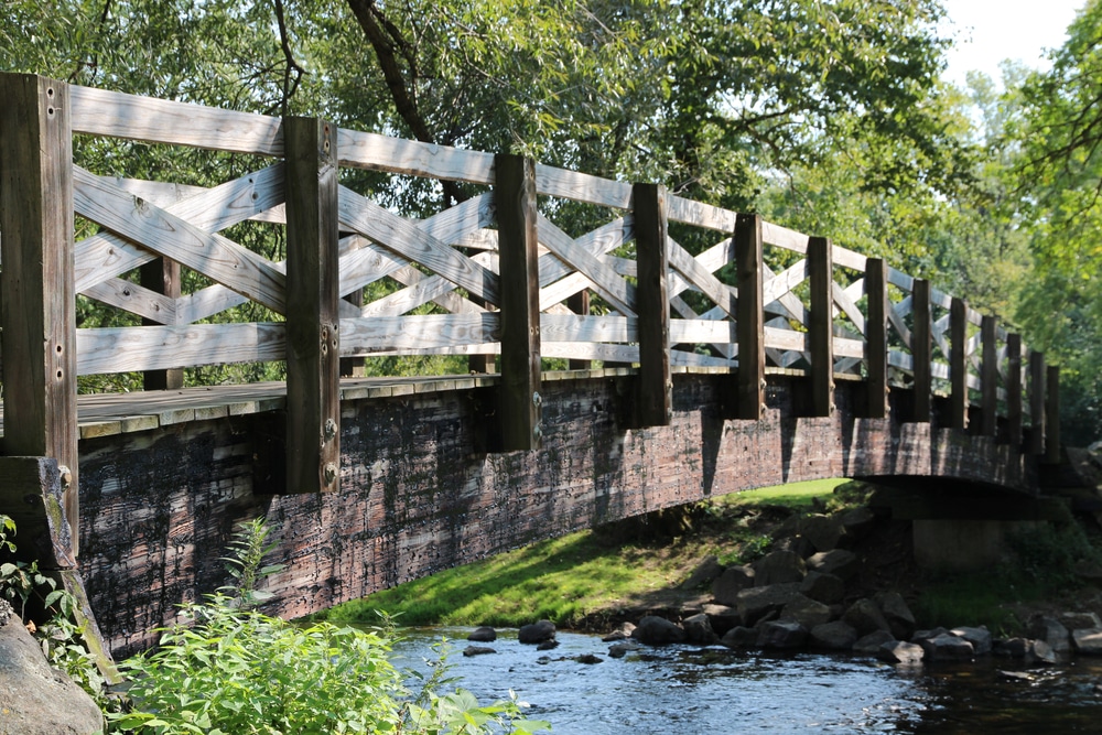 A walk through this scenic park and over the covered bridge is one of the best things to do in Cedarburg