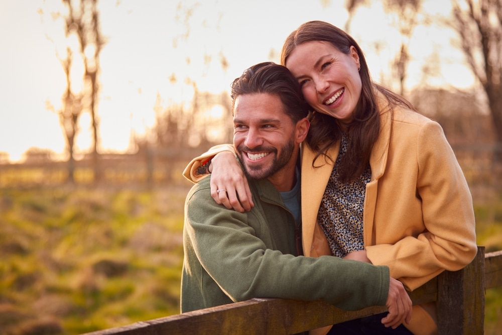 Couple enjoying a fall afternoon near our Bed and Breakfast in Wisconsin