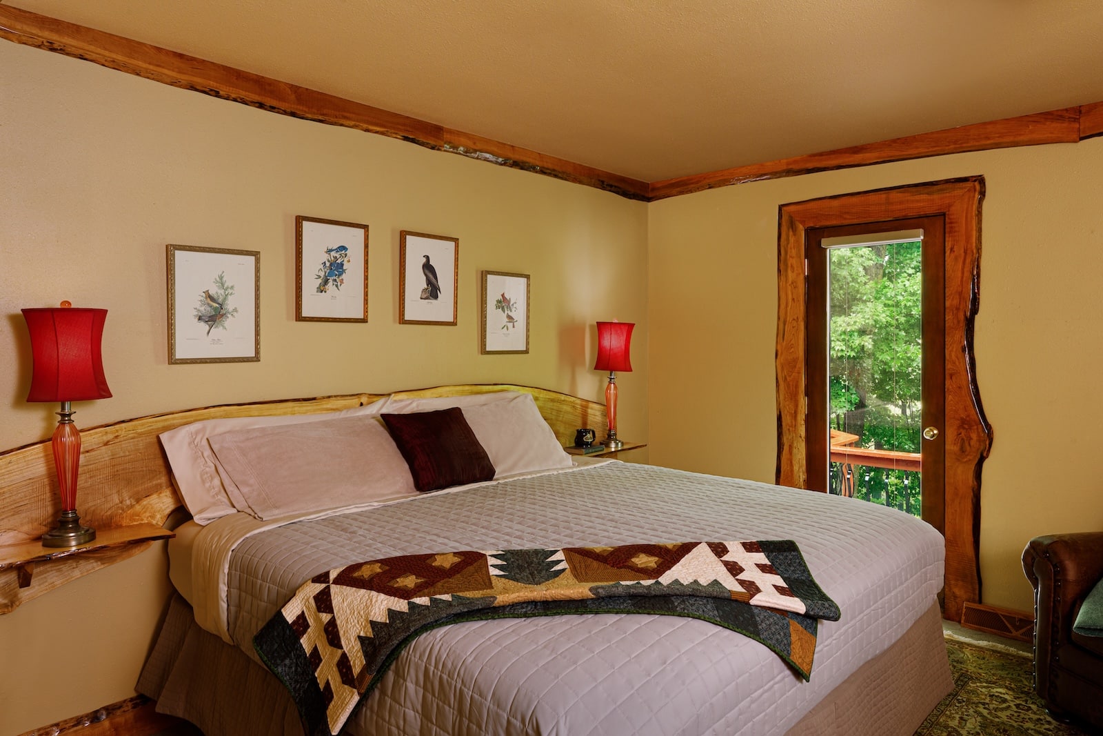 Don't Miss the Horicon Marsh Bird Festival This Spring 2 Stay at the best Bed and Breakfast in Wisconsin and enjoy a guest room with a king sized bed overlooking our private forest.